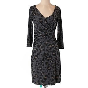 🎉 HP 🎉 Ann Taylor animal print wrap style dress
